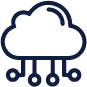 Icon of a cloud with wires
